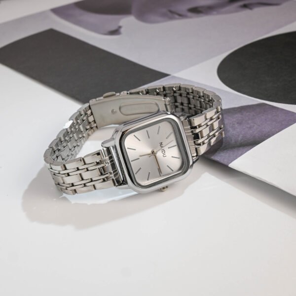 Premium blue mother-of-pearl face small dial quartz women's watches - Image 3