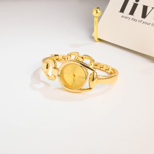 Stylish little haute couture vintage button bracelet watch. - Image 2