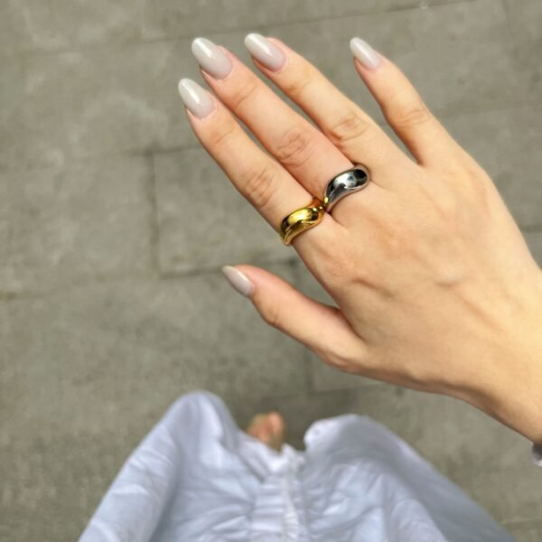 Hauteur stainless ring niche hand jewelry - Image 3